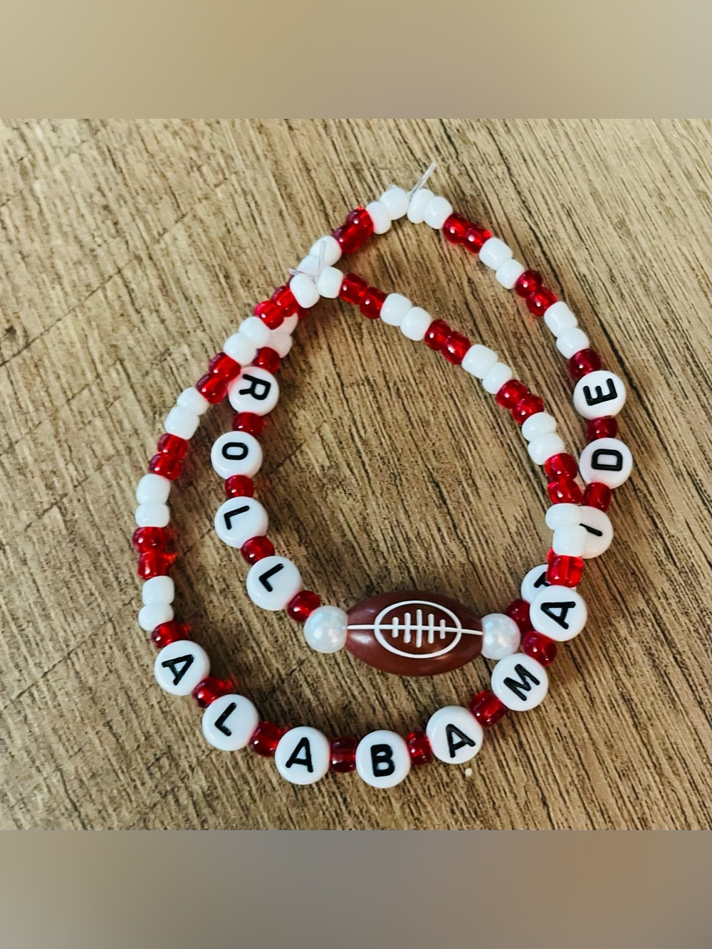 Alabama Crimson Tide Football Bracelets